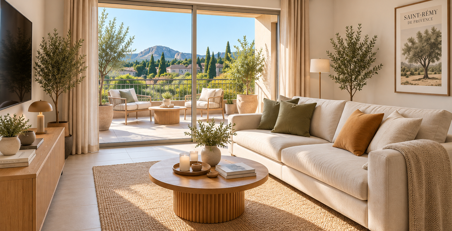 Magnifique T2 de 50 m² avec terrasse vue sur les ALPILLES   — photo 1