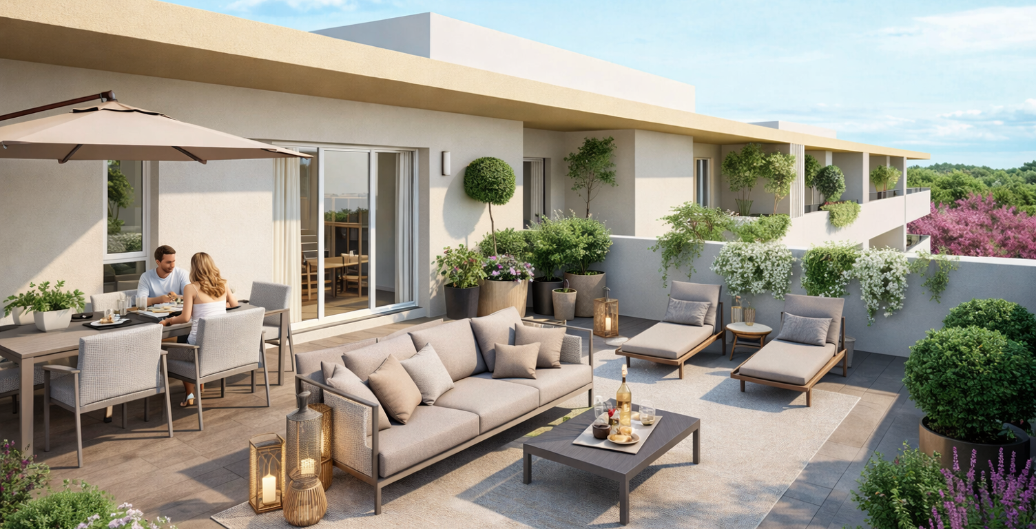 -EXCEPTIONNEL DERNIER ETAGE 2P DE 45M² AVEC UNE TERRASSE DE 90M² — photo 1