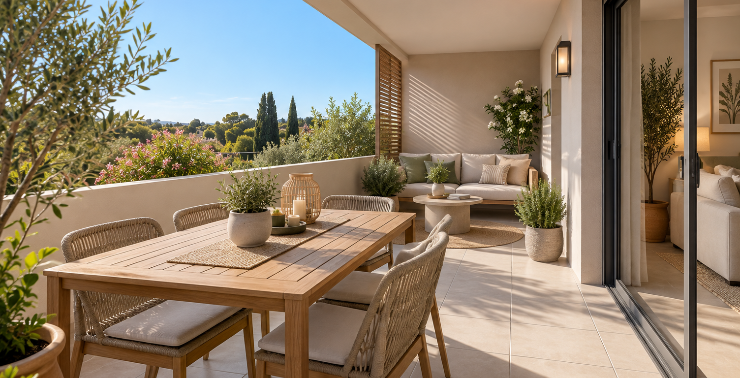 -APPARTEMENT 2 PIECES DE 45m² AVEC GRANDE TERRASSE - ZONE DU PESQUIER — photo 1