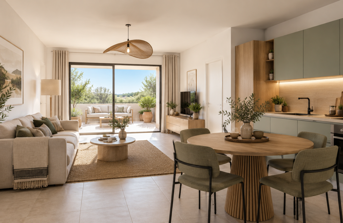 -APPARTEMENT 2 PIECES DE 45m² AVEC GRANDE TERRASSE - ZONE DU PESQUIER — photo 2