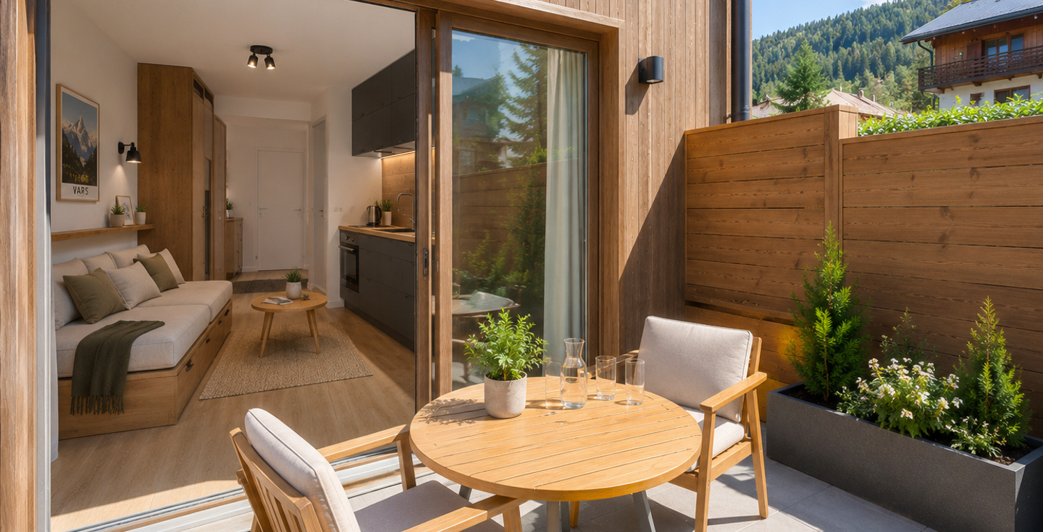 Studio avec balcon au pied des pistes  — photo 1