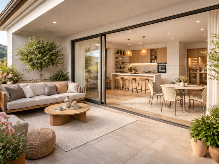 GRAND T2 de 50m² AVEC VUE DEGAGEE - TERRASSE de 12 m² - LA ROQUE D'ANTHERON  — photo 1