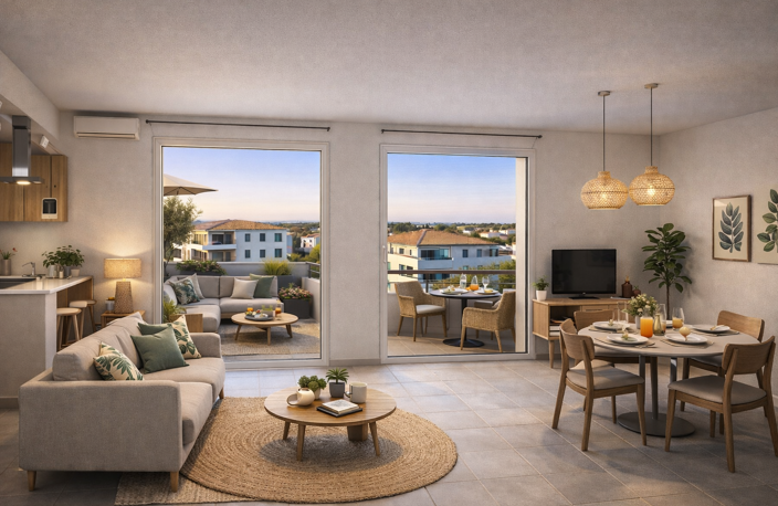 PROCHE CENTRE VILLE – MAGNIFIQUE 2P DE 50M² EN DERNIER ETAGE AVEC GRANDE TERRASSE DE 14M² — photo 2