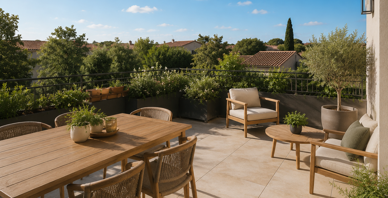 - Devenez propriétaire à Sénas : T2 neuf avec terrasse et parking éligible PTZ — photo 1