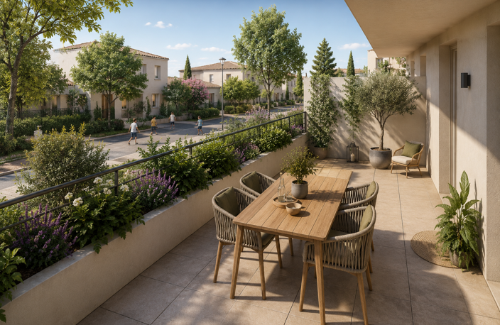 T2 avec grande terrasse de 19m² exposé Sud au calme  — photo 2