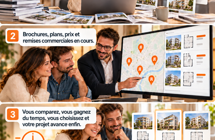 Frais de notaire offerts : charmant studio neuf en étage+balcon+parking à 300M DE LA GARE LIGNE J+H — photo 4