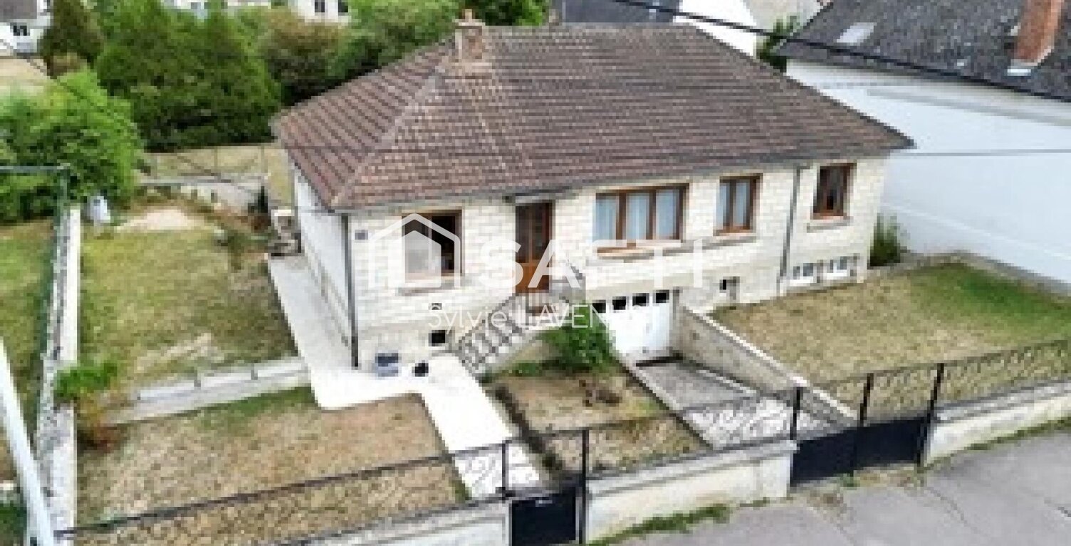 A SOISSONS 02, MAISON DE PLAIN PIED, 87 M2 AVEC 4 CHAMBRES, S/SOL COMPLET ET TERRAIN DE 500 M2. — photo 1