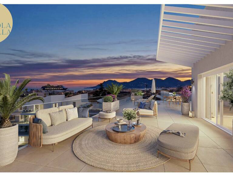 PROGRAMME NEUF CANNES - CENTRE - PENTHOUSE AVEC VUE MER - PISCINE — photo 1