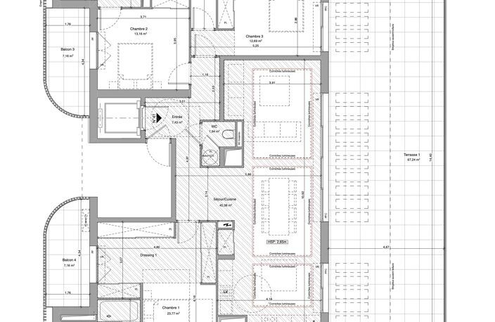 CENTRE CANNES  - PROGRAMME NEUF - VILLA SUR TOIT — photo 2