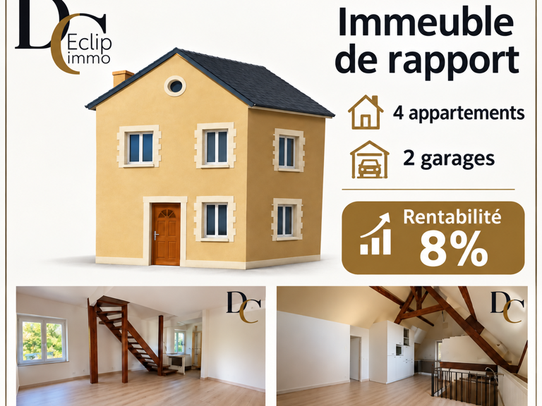 SPECIAL INVESTISSEURS : 4 APPARTEMENTS - DOUBLE GARAGE — photo 1
