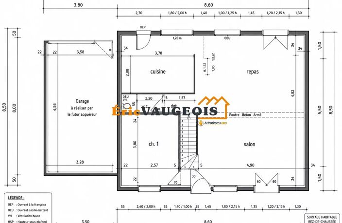 Maison T5 - Terrain 700m² à Coulommiers même — photo 2