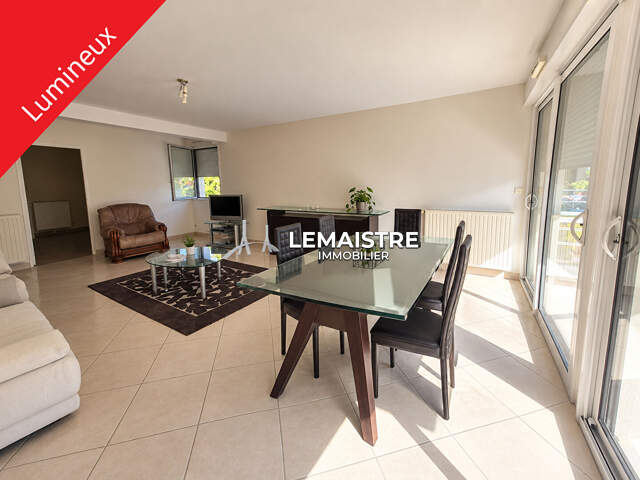Appartement à vendre - Sainte-Adresse  norme PMR - 98 m² - 3 chambres - Terrasse plein sud et stationnement privé — photo du bien
