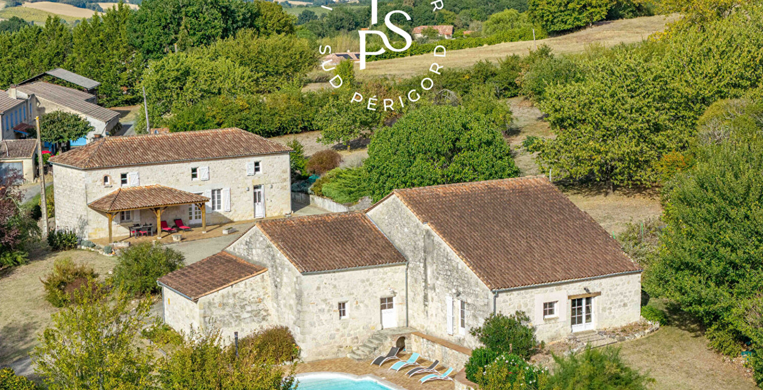 BELLE MAISON EN PIERRE AVEC PISCINE ET VUE SUR LA CAMPAGNE  - SAINT-PIERRE-DE-CLAIRAC — photo 1