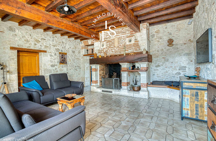 BELLE MAISON EN PIERRE AVEC PISCINE ET VUE SUR LA CAMPAGNE  - SAINT-PIERRE-DE-CLAIRAC — photo 5