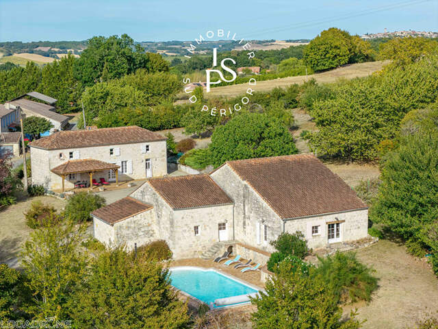 Belle maison en pierre avec piscine et vue sur la campagne ? St Pierre de Clairac — photo du bien