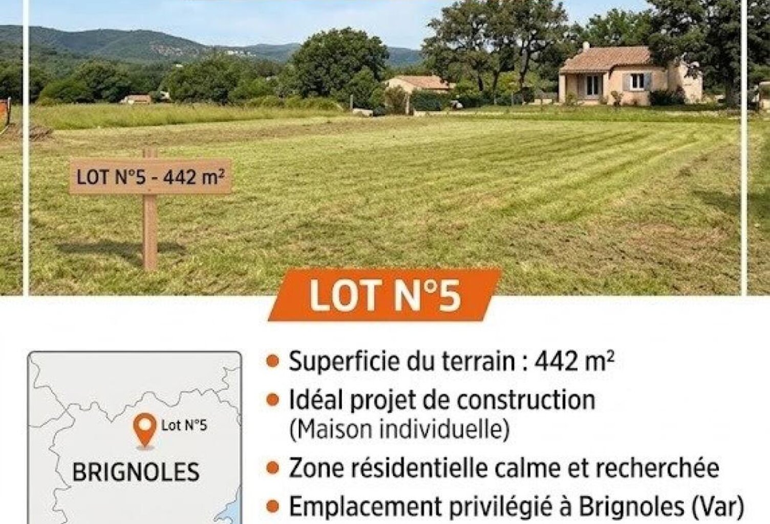 Terrain à bâtir proche de Brignoles, villas R+1 — photo 1