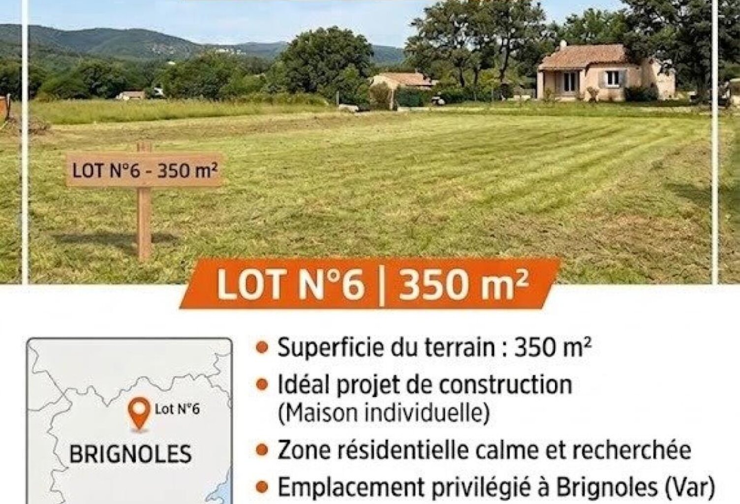 Terrain à bâtir proche de Brignoles, villas R+1 — photo 1