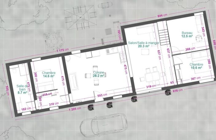 Fort potentiel de rénovation pour cet ensemble de bâtis en pierre (maison + grange) — photo 4