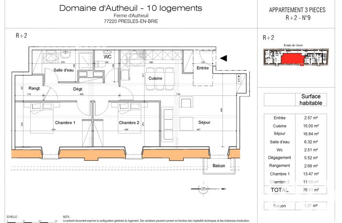Vente Appartement 3 pièces — photo 2