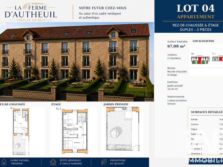 Vente Duplex 3 pièces — photo 1