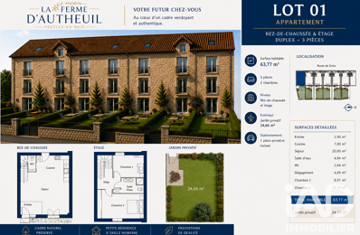 Vente Duplex 3 pièces — photo du bien