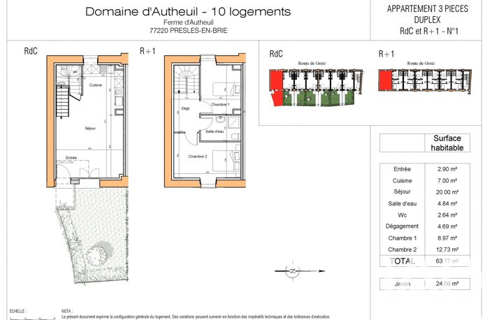 Vente Duplex 3 pièces — photo 2