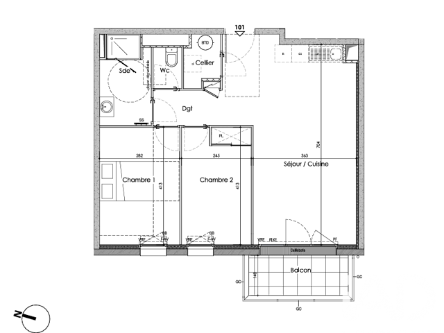 Vente Appartement 3 pièces — photo du bien