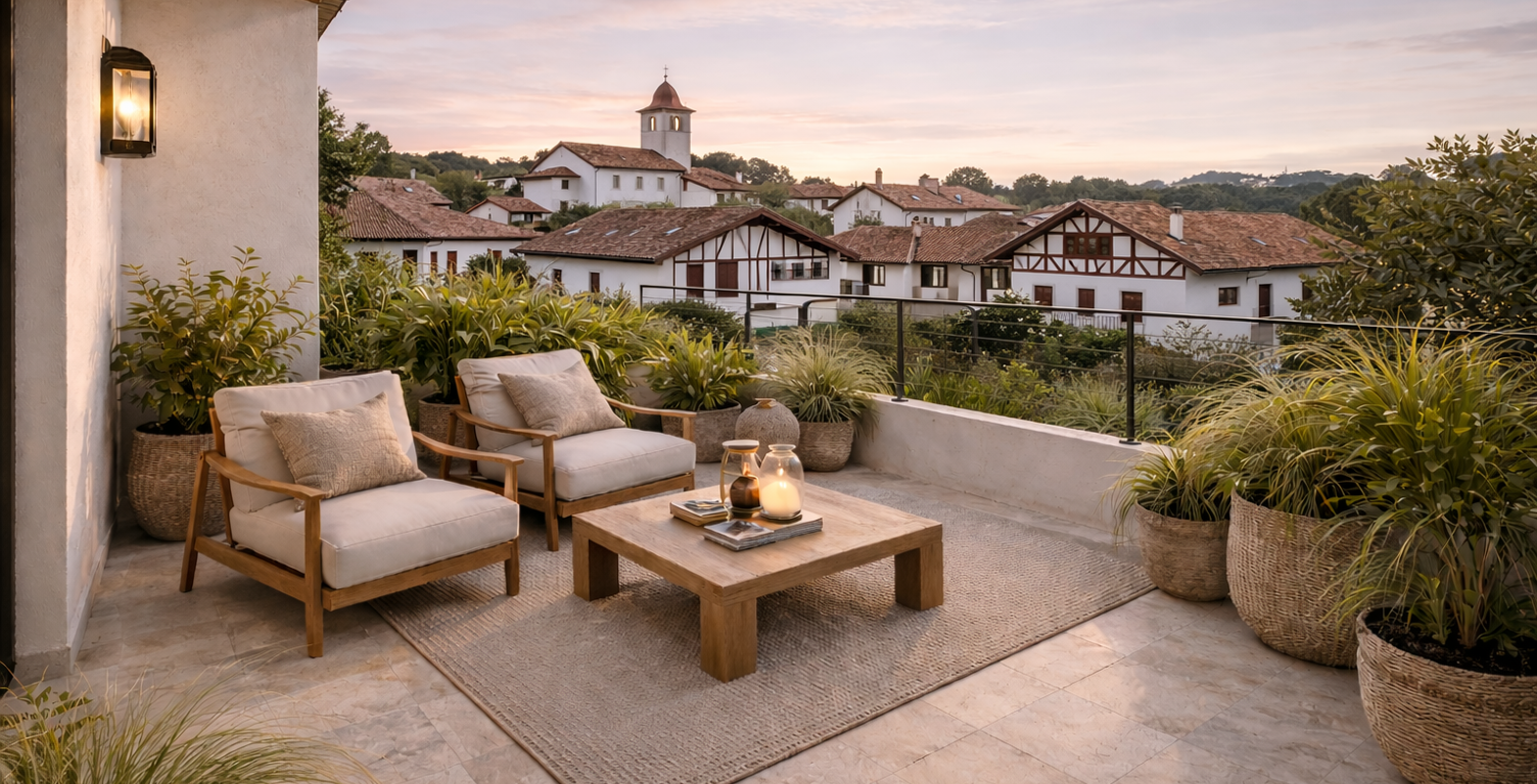 T3 neuf 80m² avec 2 terrasses — Biarritz Côte des Basques, 500 m de la plage, grand séjour 38 m² — photo 1