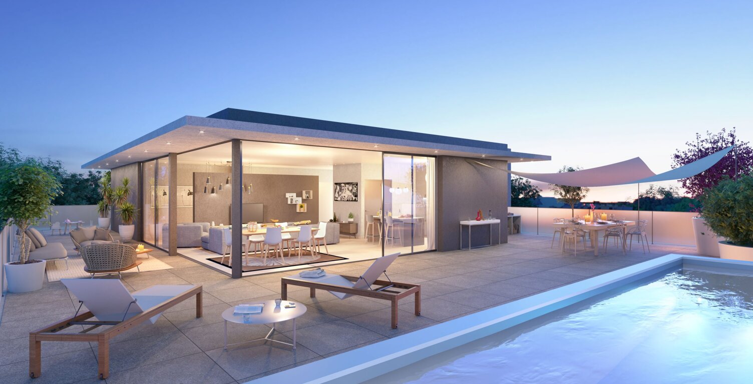 -ROOFTOP AVEC PISCINE COEUR DE CASTELNAU LE LEZ — photo 1