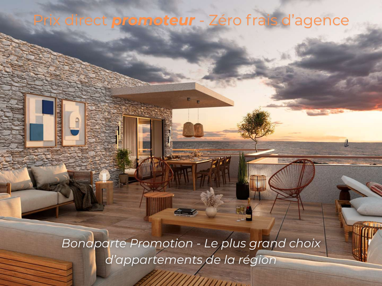 * REMISE DE PRIX POUR CE T3 CABINE AU 4EME ETAGE VUE ET ACCES MER — photo 1