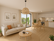 LE CRES - SUPERBE 2 PIECES GRANDE TERRASSE DANS LA VERDURE — photo 2
