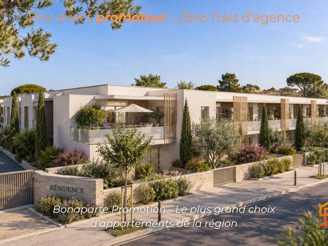 - MARSEILLAN – SUPERBE T2 NEUF AVEC TERRASSE DÈS 154 000 € — photo du bien