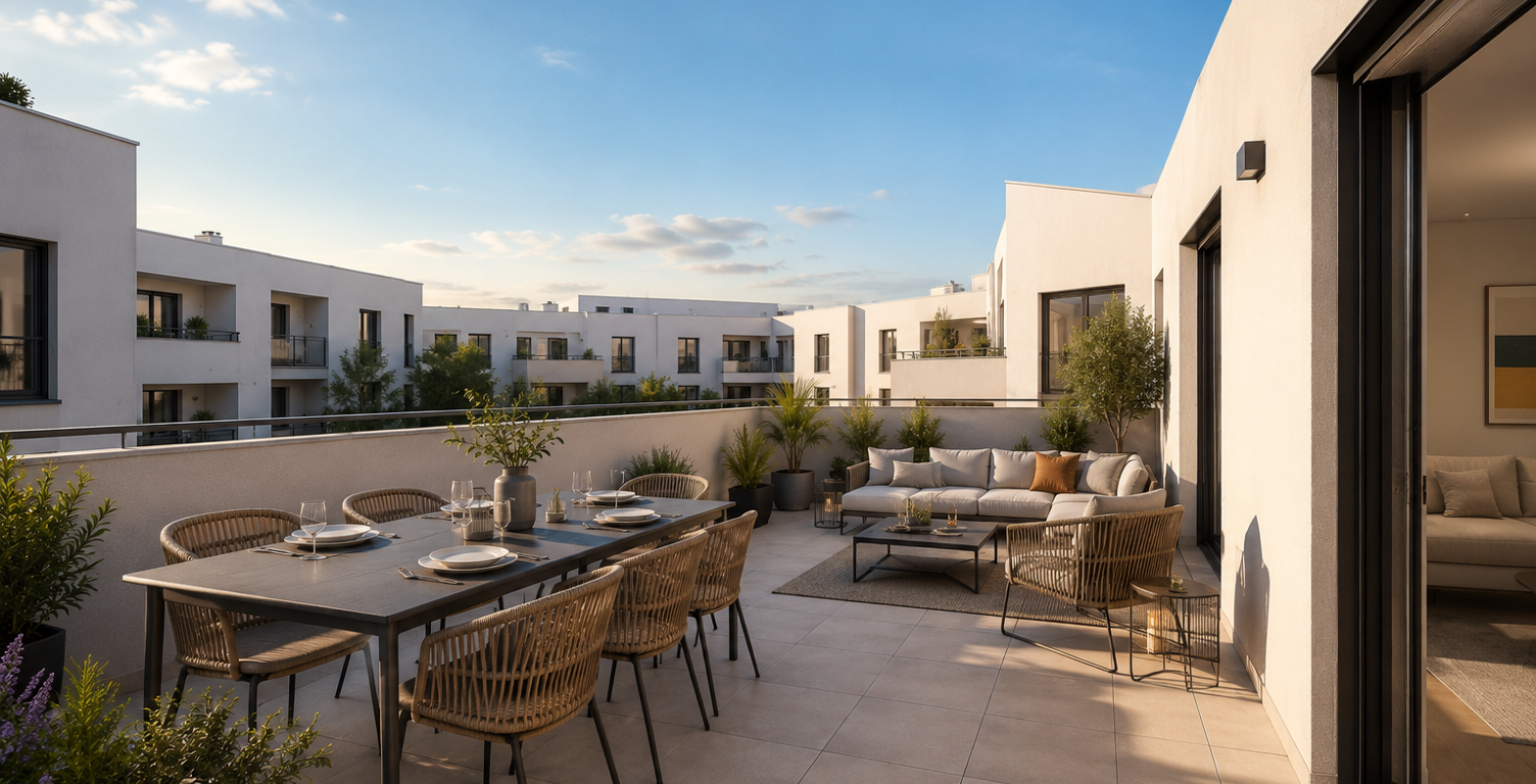-T4 duplex 94 m² | Quartier Beaux-Arts | Terrasse 35 m² | Neuf visitable immédiatement — photo 1
