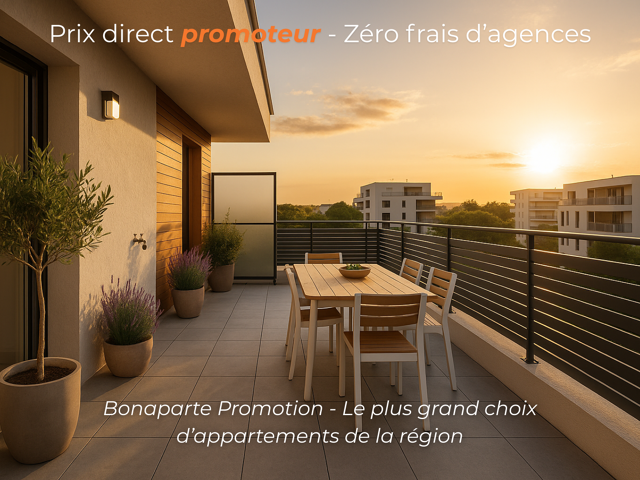 SUPERBE T4 117M² AVEC TERRASSE SUD PORT MARIANNE — photo du bien