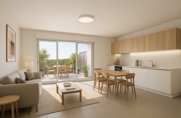 SUPERBE T4 117M² AVEC TERRASSE SUD PORT MARIANNE — photo 2