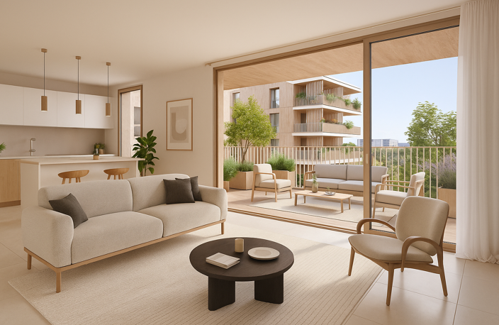 ECOQUARTIER PORT MARIANNE ! MAGNIFIQUE T4 DE 82M² AVEC EXTERIEURS  — photo 2