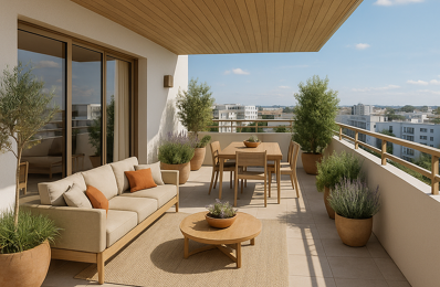 MONTPELLIER LA RESTANQUE - T3 DERNIER ETAGE DE 66M² + TERRASSE 30M² — photo du bien