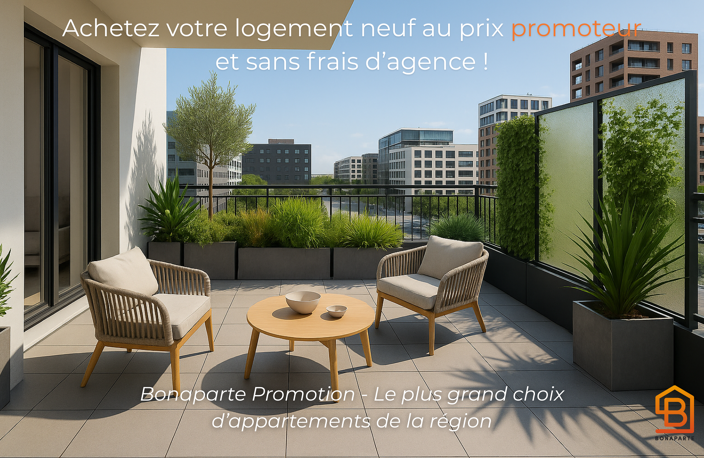 - ECUSSON - TRIPLE EXPO ET DOUBLE TERRASSE POUR CE MAGNIFIQUE T3 DE 63M2 - TVA 5.5% — photo 2