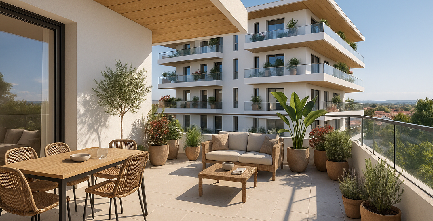 ZAC DE LA RESTANQUE - MAGNIFIQUE  T3 DE 61M² + TERRASSE 15M² — photo 1