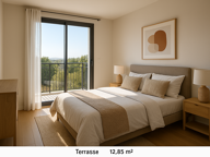 T2 NEUF AU DERNIER ETAGE AVEC VUE IMPRENABLE TERRASSE 21M² — photo 3