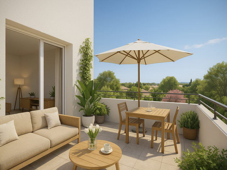 QUARTIER MILLENAIRE - MAGNIFIQUE T2 39M² + 18M² D'EXTERIEUR  — photo 1