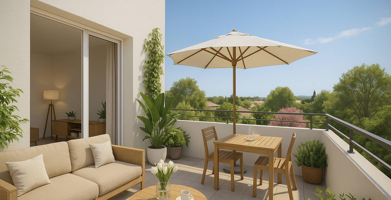QUARTIER MILLENAIRE - MAGNIFIQUE T2 39M² + 18M² D'EXTERIEUR  — photo 1