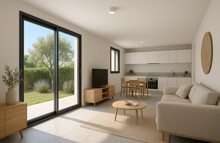 SAINT CLEMENT DE RIVIERE - GRAND T2 DE 53M2 DANS RESIDENCE TRES HAUT DE GAMME — photo 2