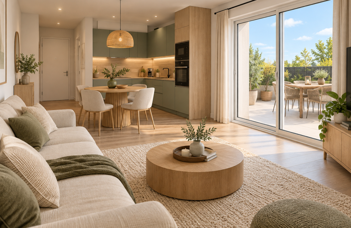 - WOIPPY : T2 NEUF AVEC TERRASSE EXCEPTIONNELLE  — photo 2
