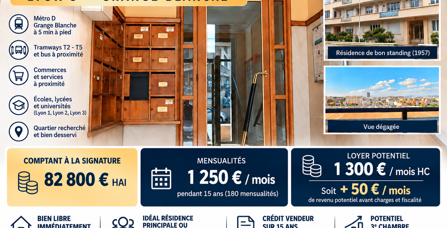 VENTE A TERME LIBRE   APPARTEMENT T4 TRAVERSANT AVEC 3 BALCO — photo 1
