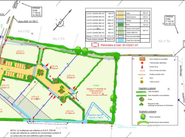 TERRAIN A VENDRE 909 M² EN ÉCO-LOTISSEMENT !! — photo du bien