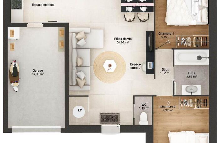 Maison 4 pièces 60 m2 — photo 3