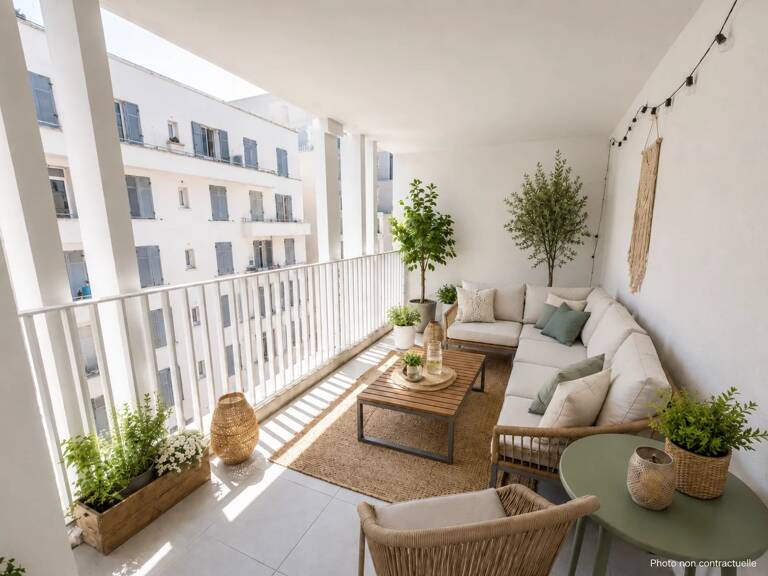 T3 de 73 m² avec terrasse et box - Marseille 13002 Euroméditerra — photo 1