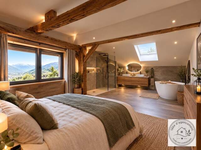 SAINTE HELENE SUR ISERE (73) Maison mitoyenne de 137,56 m2 - Terrain 1740 m2 — photo du bien