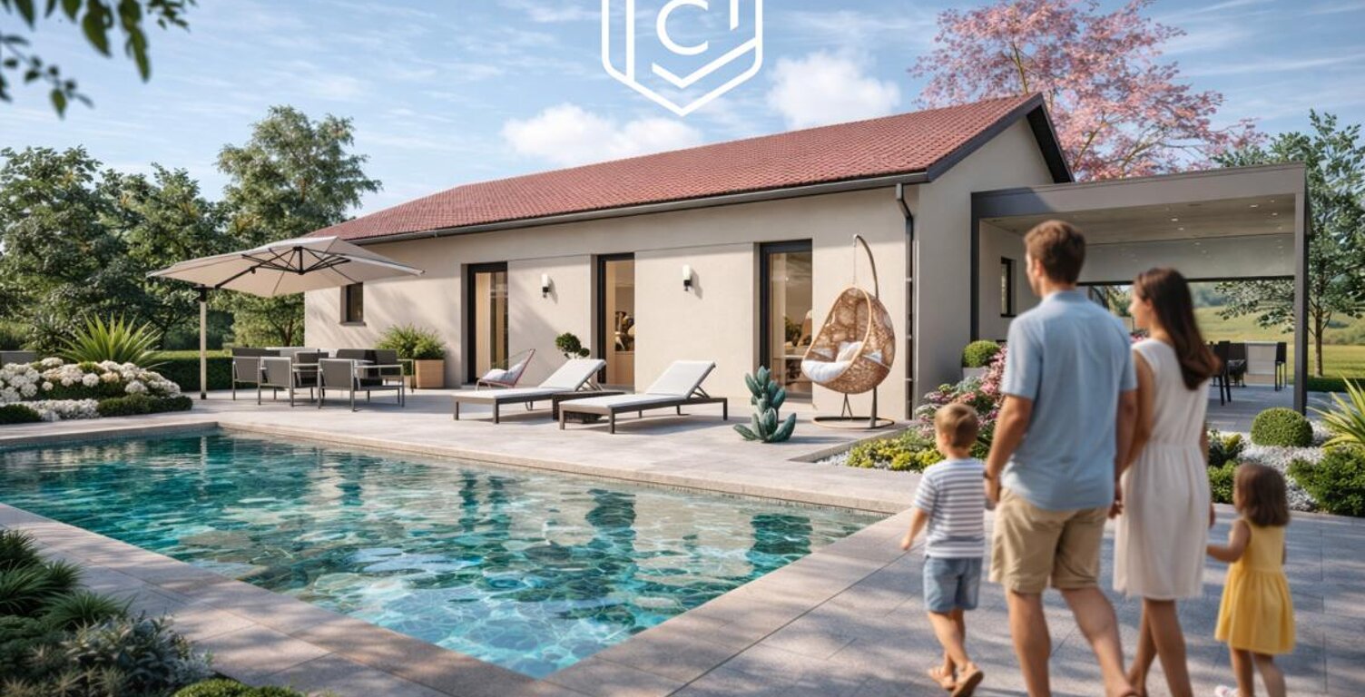 Projet d'une maison individuelle de 85m2 avec terrain à MONTCET  (01) — photo 1